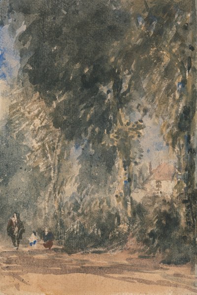 The Abbey Gates Looking to Greenfield House by David Cox